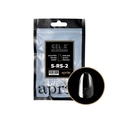 APRES - GEL-X® SCULPTED ROUND SHORT REFILL TIP BAG