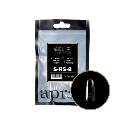 APRES - GEL-X® SCULPTED ROUND SHORT REFILL TIP BAG