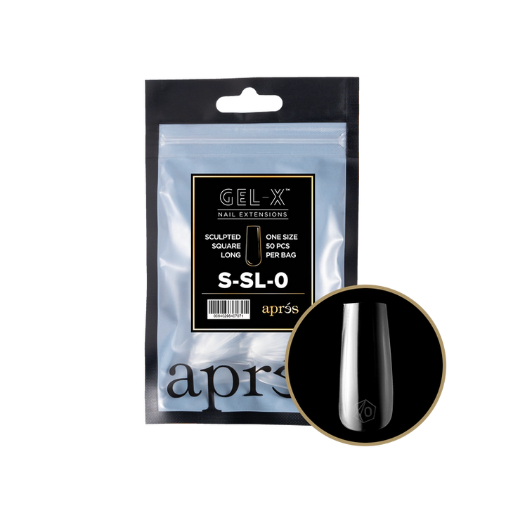 APRES - GEL-X® SCULPTED SQUARE LONG REFILL TIP BAG 2.0