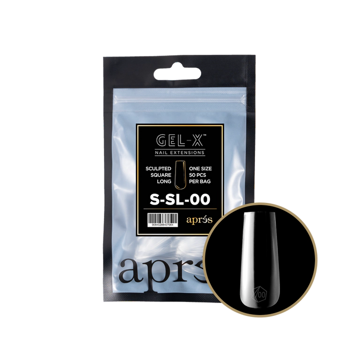 APRES - GEL-X® SCULPTED SQUARE LONG REFILL TIP BAG 2.0
