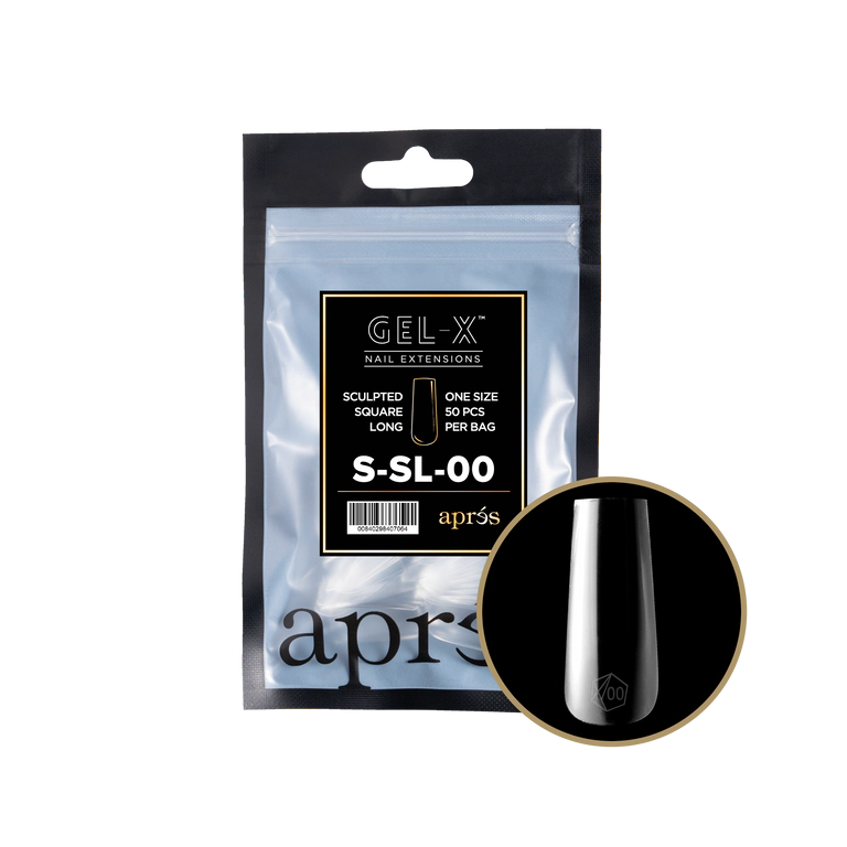 APRES - GEL-X® SCULPTED SQUARE LONG REFILL TIP BAG