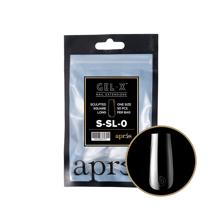 APRES - GEL-X® SCULPTED SQUARE LONG REFILL TIP BAG