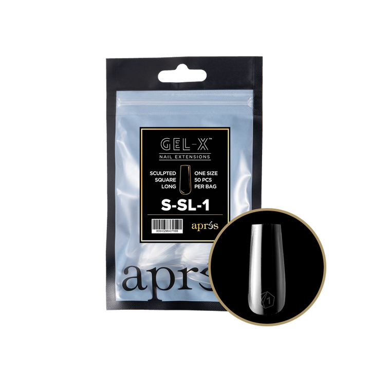 APRES - GEL-X® SCULPTED SQUARE LONG REFILL TIP BAG 2.0