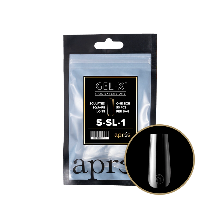 APRES - GEL-X® SCULPTED SQUARE LONG REFILL TIP BAG