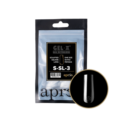 APRES - GEL-X® SCULPTED SQUARE LONG REFILL TIP BAG