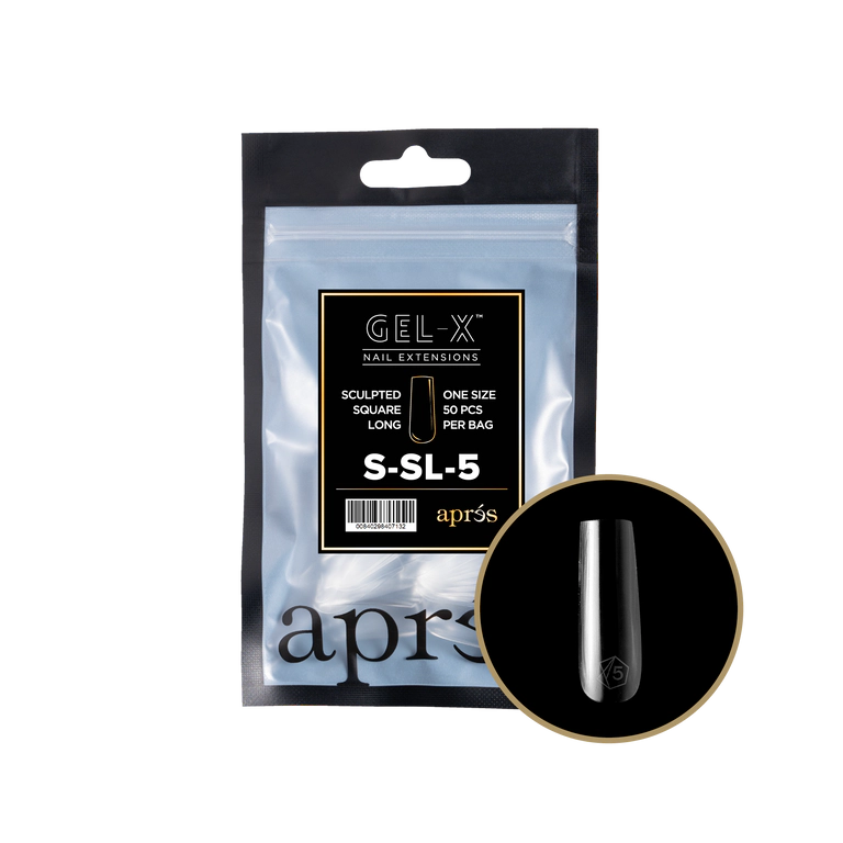 APRES - GEL-X® SCULPTED SQUARE LONG REFILL TIP BAG