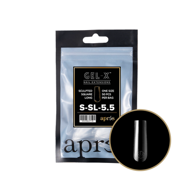 APRES - GEL-X® SCULPTED SQUARE LONG REFILL TIP BAG