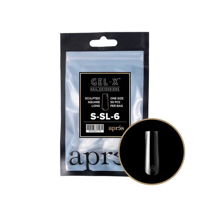 APRES - GEL-X® SCULPTED SQUARE LONG REFILL TIP BAG 2.0