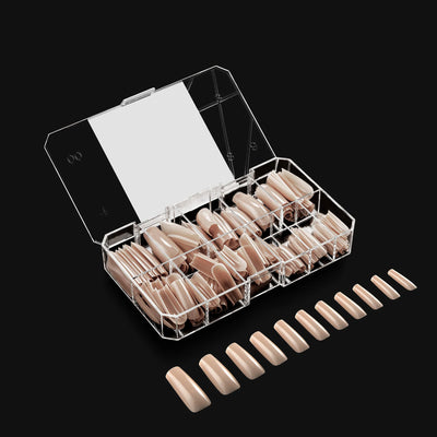 APRES - Neutrals Alex Sculpted Square Long Box of Tips (150pcs)