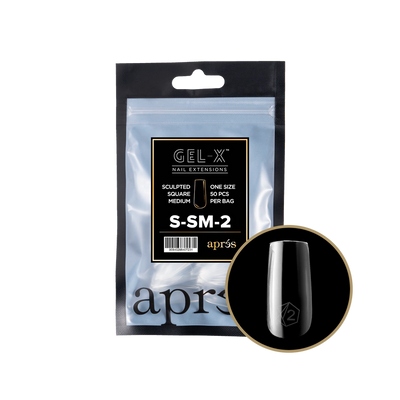 APRES - GEL-X® SCULPTED SQUARE MEDIUM REFILL TIP BAG