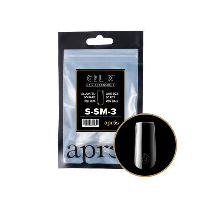 APRES - GEL-X® SCULPTED SQUARE MEDIUM REFILL TIP BAG