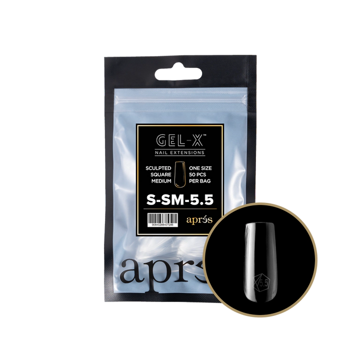 APRES - GEL-X® SCULPTED SQUARE MEDIUM REFILL TIP BAG 2.0