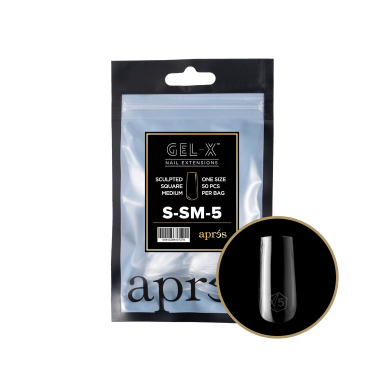 APRES - GEL-X® SCULPTED SQUARE MEDIUM REFILL TIP BAG