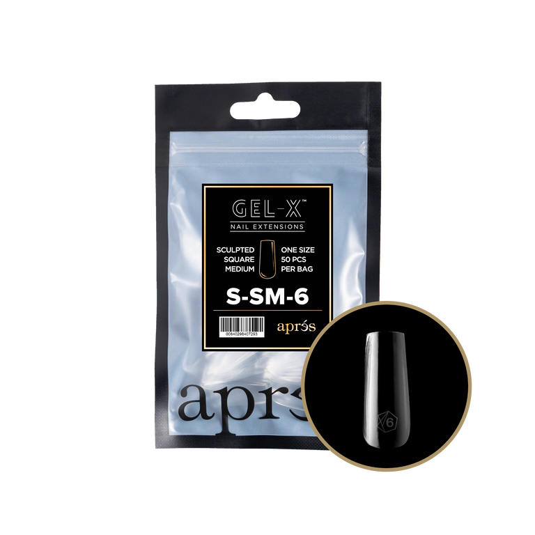 APRES - GEL-X® SCULPTED SQUARE MEDIUM REFILL TIP BAG 2.0
