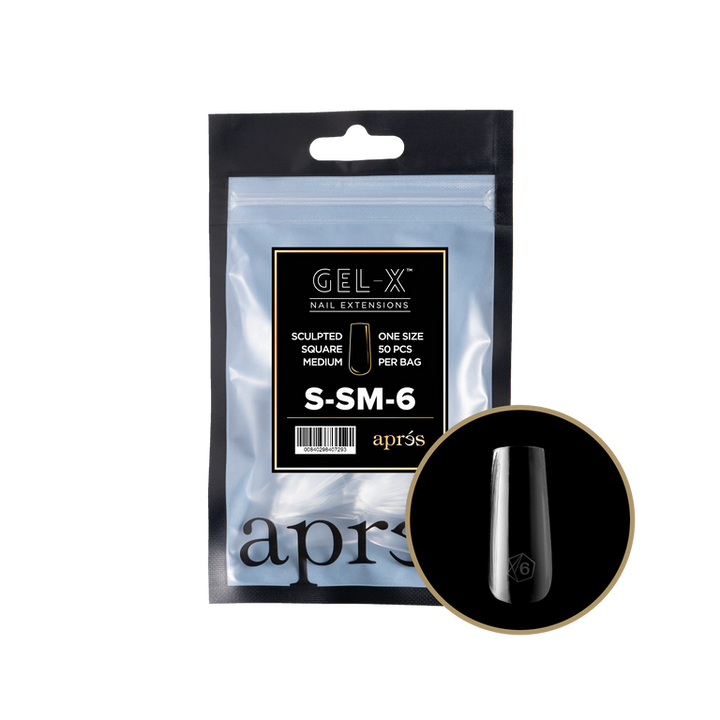 APRES - GEL-X® SCULPTED SQUARE MEDIUM REFILL TIP BAG 2.0