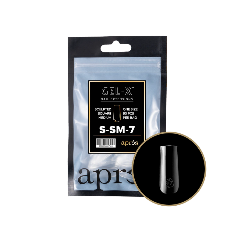 APRES - GEL-X® SCULPTED SQUARE MEDIUM REFILL TIP BAG 2.0