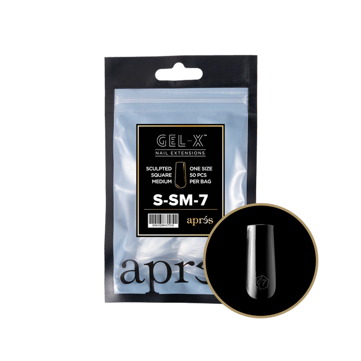 APRES - GEL-X® SCULPTED SQUARE MEDIUM REFILL TIP BAG 2.0