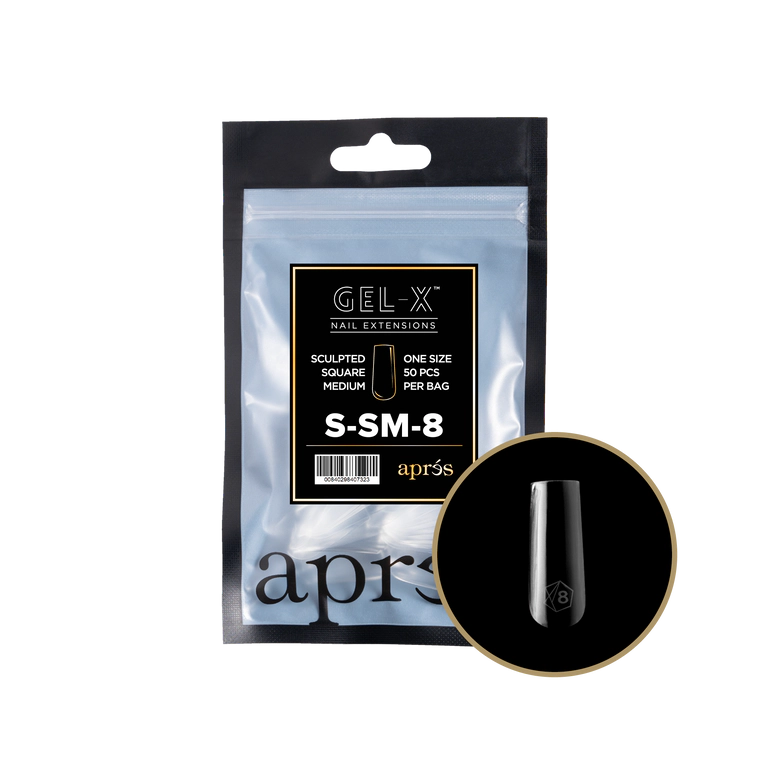 APRES - GEL-X® SCULPTED SQUARE MEDIUM REFILL TIP BAG 2.0