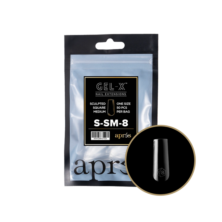 APRES - GEL-X® SCULPTED SQUARE MEDIUM REFILL TIP BAG 2.0