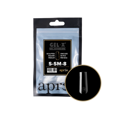 APRES - GEL-X® SCULPTED SQUARE MEDIUM REFILL TIP BAG