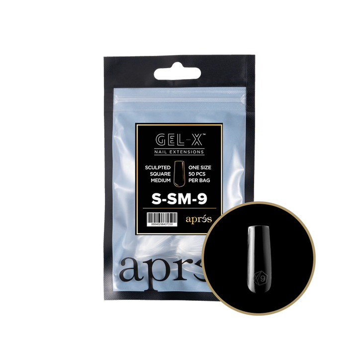 APRES - GEL-X® SCULPTED SQUARE MEDIUM REFILL TIP BAG 2.0
