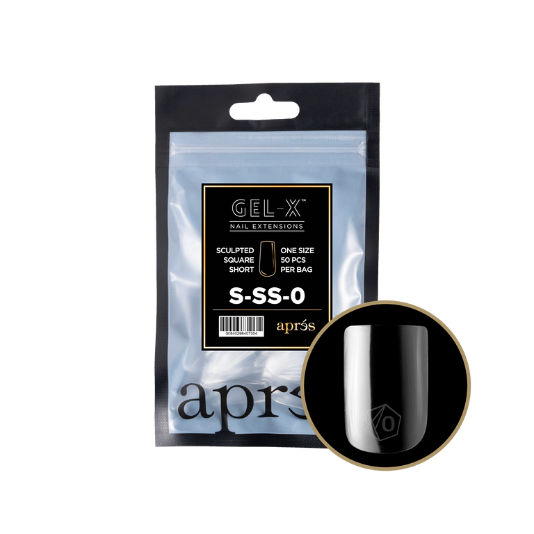 APRES - GEL-X® SCULPTED SQUARE SHORT REFILL TIP BAG 2.0