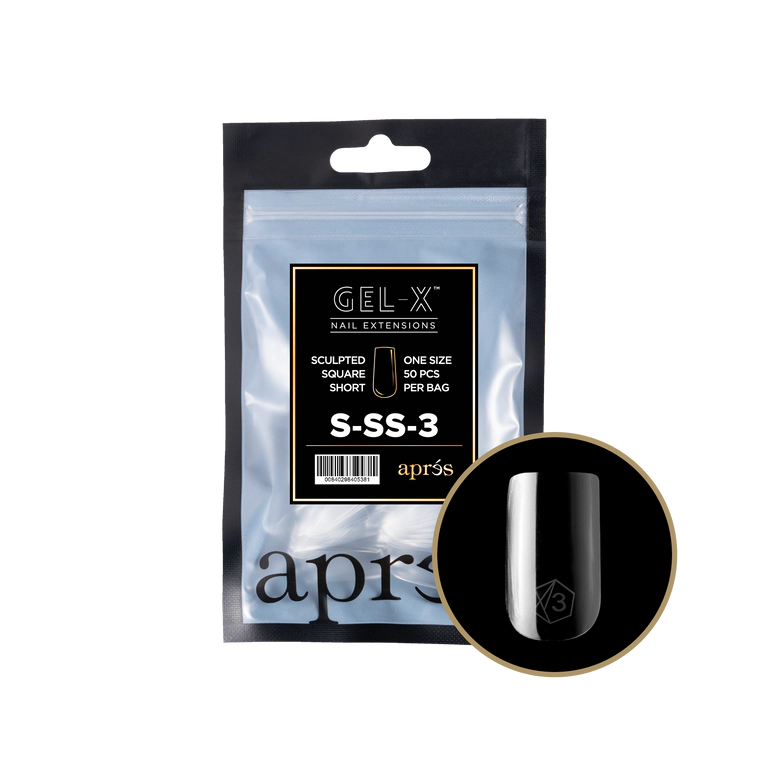 APRES - GEL-X® SCULPTED SQUARE SHORT REFILL TIP BAG 2.0