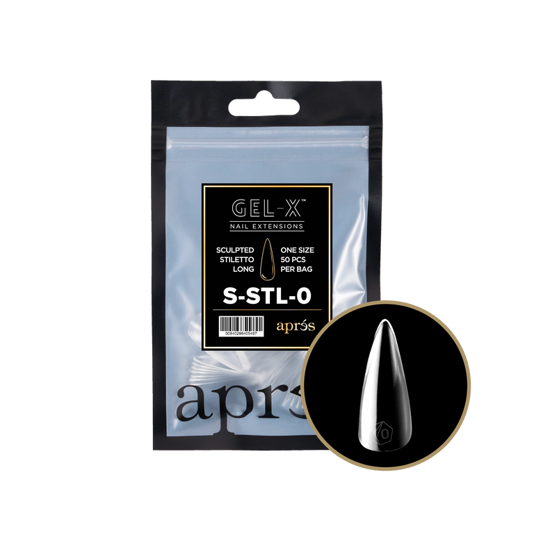 APRES - GEL-X® SCULPTED STILETTO LONG REFILL TIP BAG