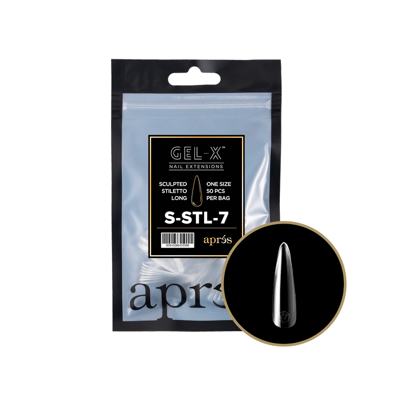 APRES - GEL-X® SCULPTED STILETTO LONG REFILL TIP BAG