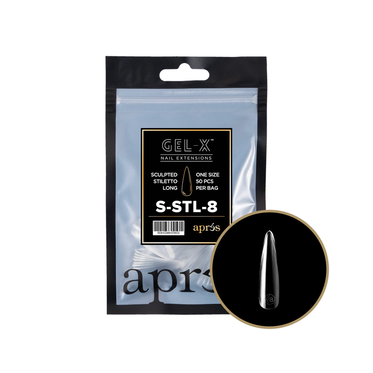 APRES - GEL-X® SCULPTED STILETTO LONG REFILL TIP BAG