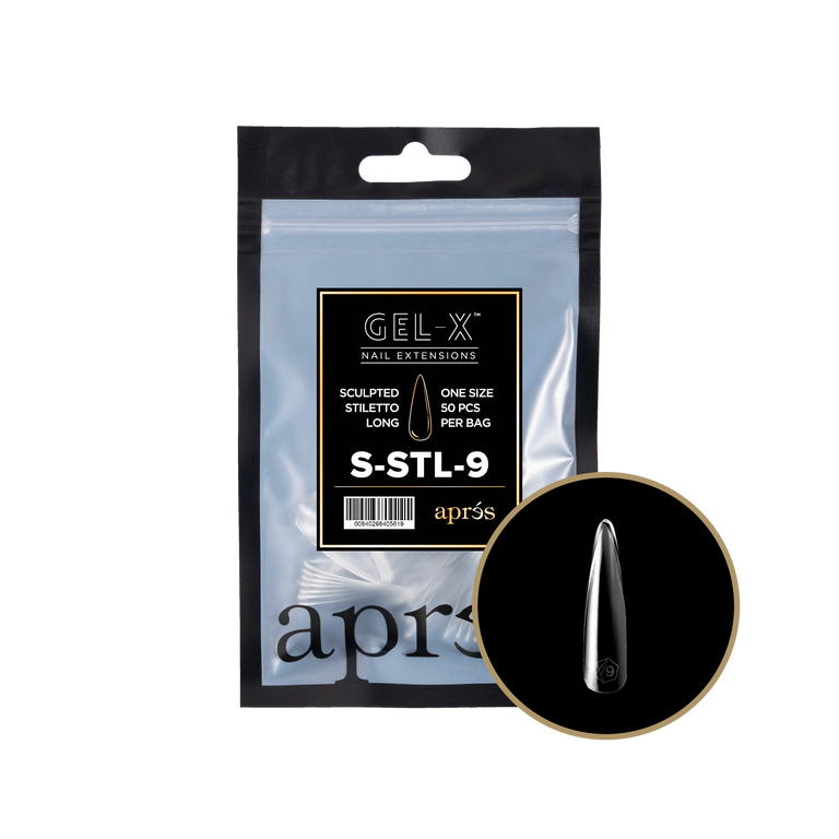 APRES - GEL-X® SCULPTED STILETTO LONG REFILL TIP BAG