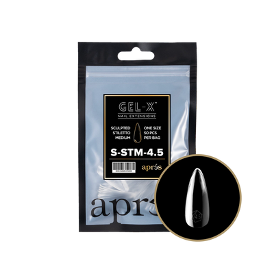 APRES - GEL-X® SCULPTED STILETTO MEDIUM REFILL TIP BAG