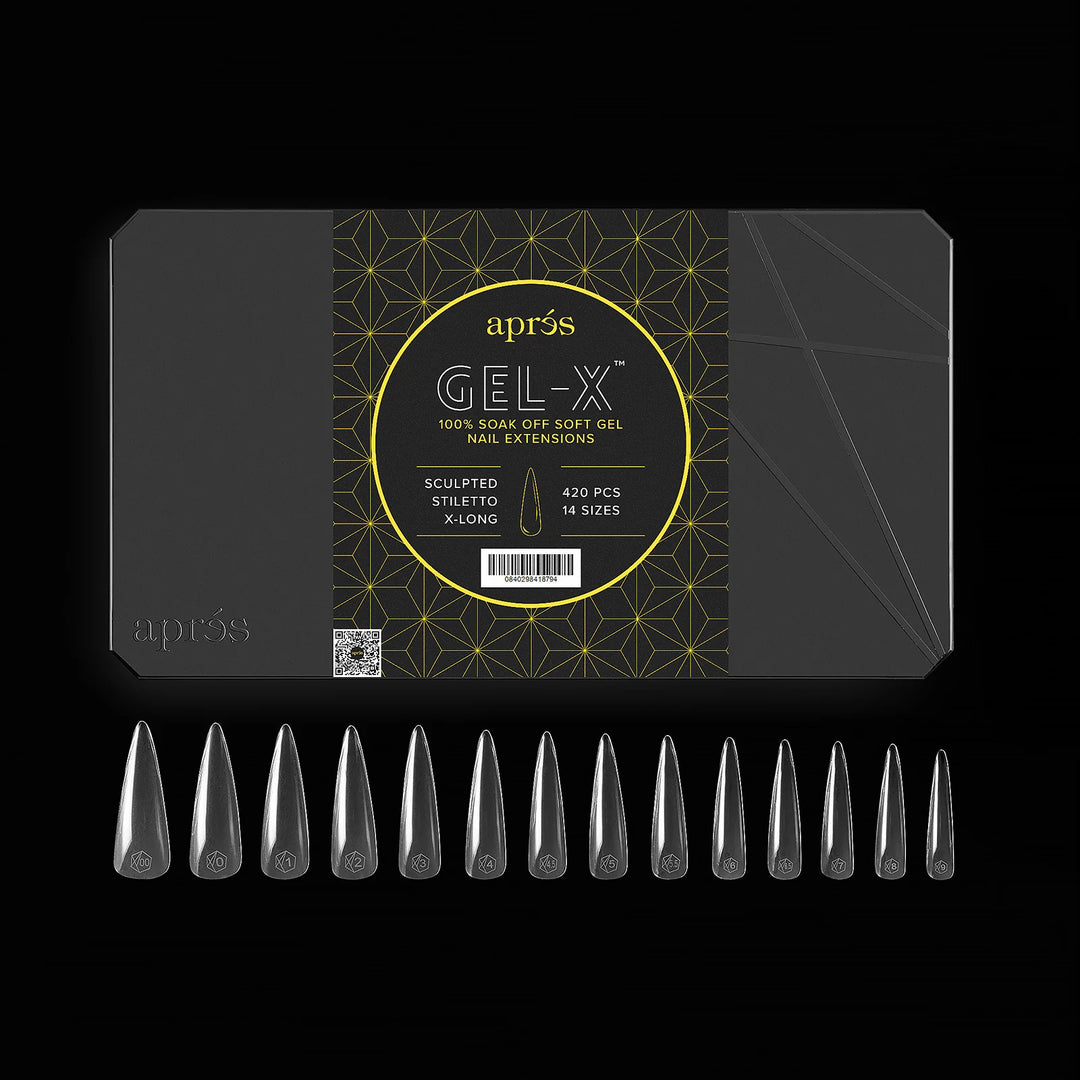 APRES - Gel-X® Sculpted Stiletto Extra Long Box of Tips (420pcs)
