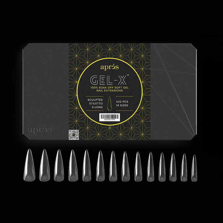 APRES - Gel-X® Sculpted Stiletto Extra Long Box of Tips (420pcs)