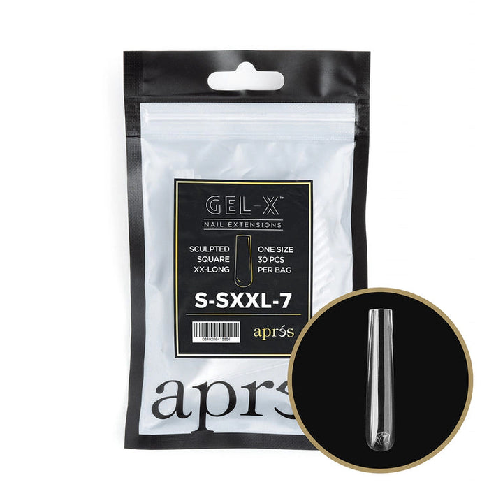 APRES - GEL-X® SCULPTED SQUARE EXTRA EXTRA LONG REFILL TIP BAG 2.0