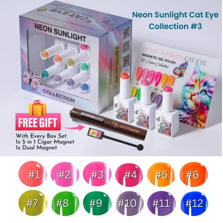 HyBa NEON SUNLIGHT Cat Eye Collection 
