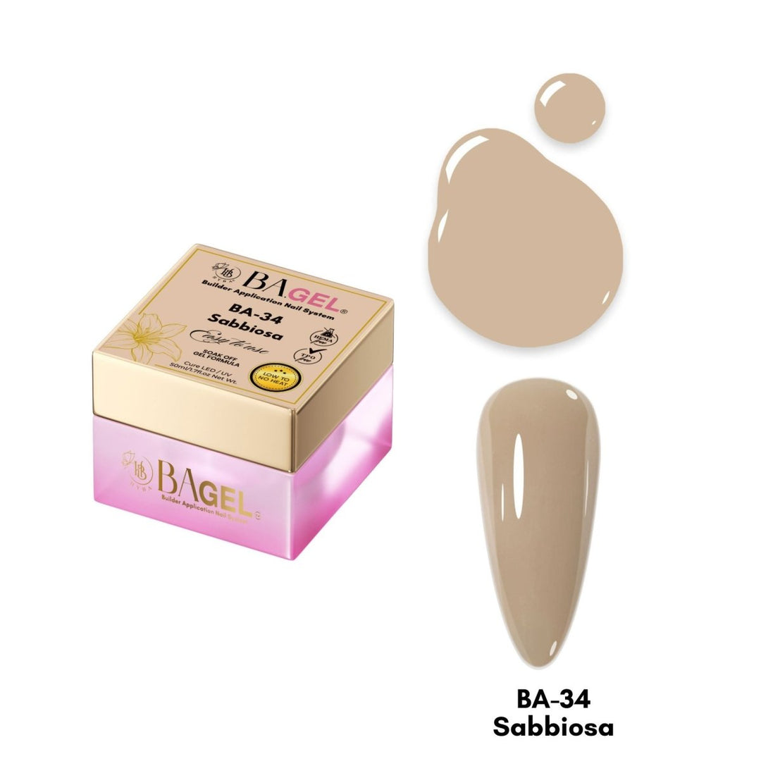 HyBa BA.GEL Builder Gel 50ml - #BA34 Sabbiosa