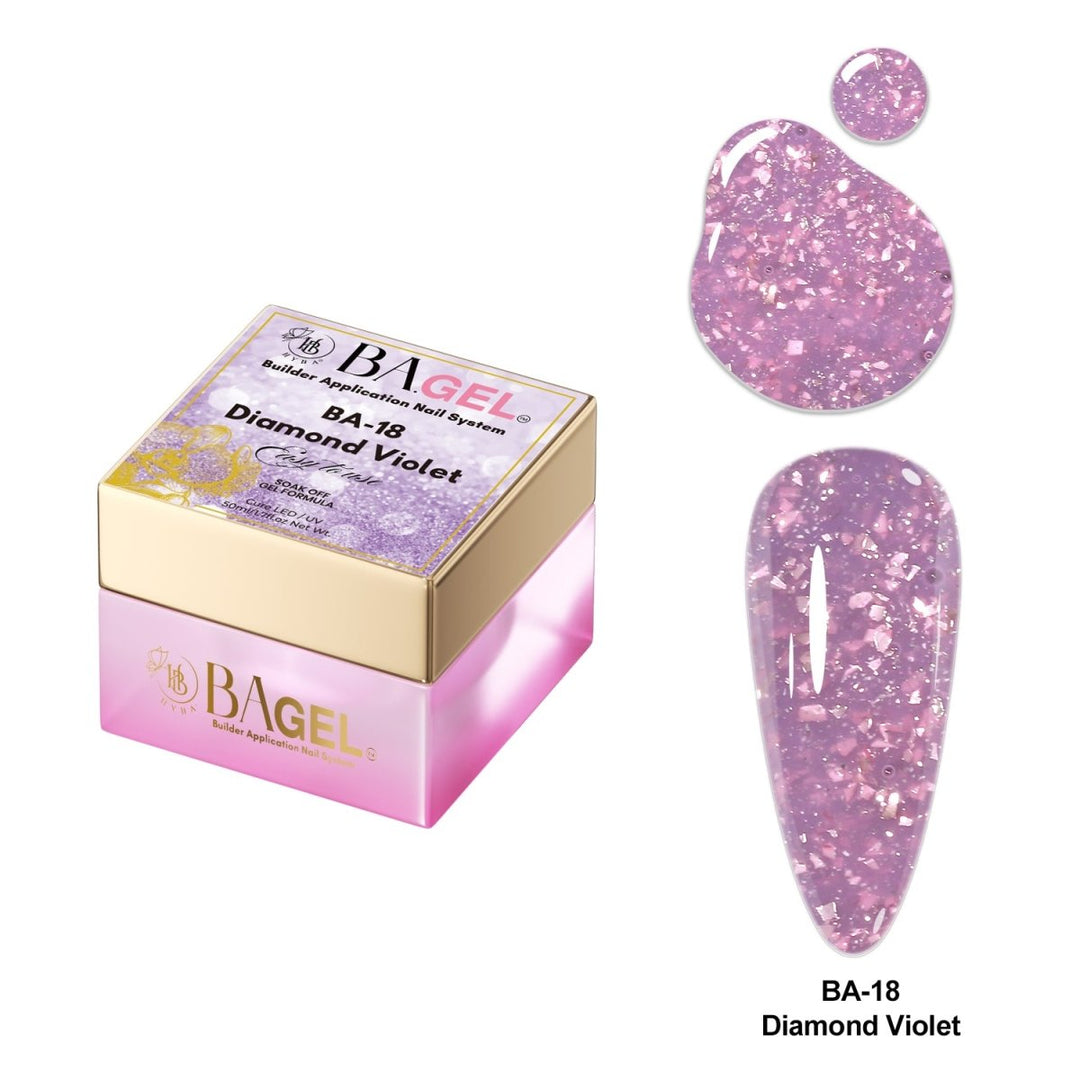 HyBa BA.GEL Builder Gel 50ml - #BA18 Diamond Violet
