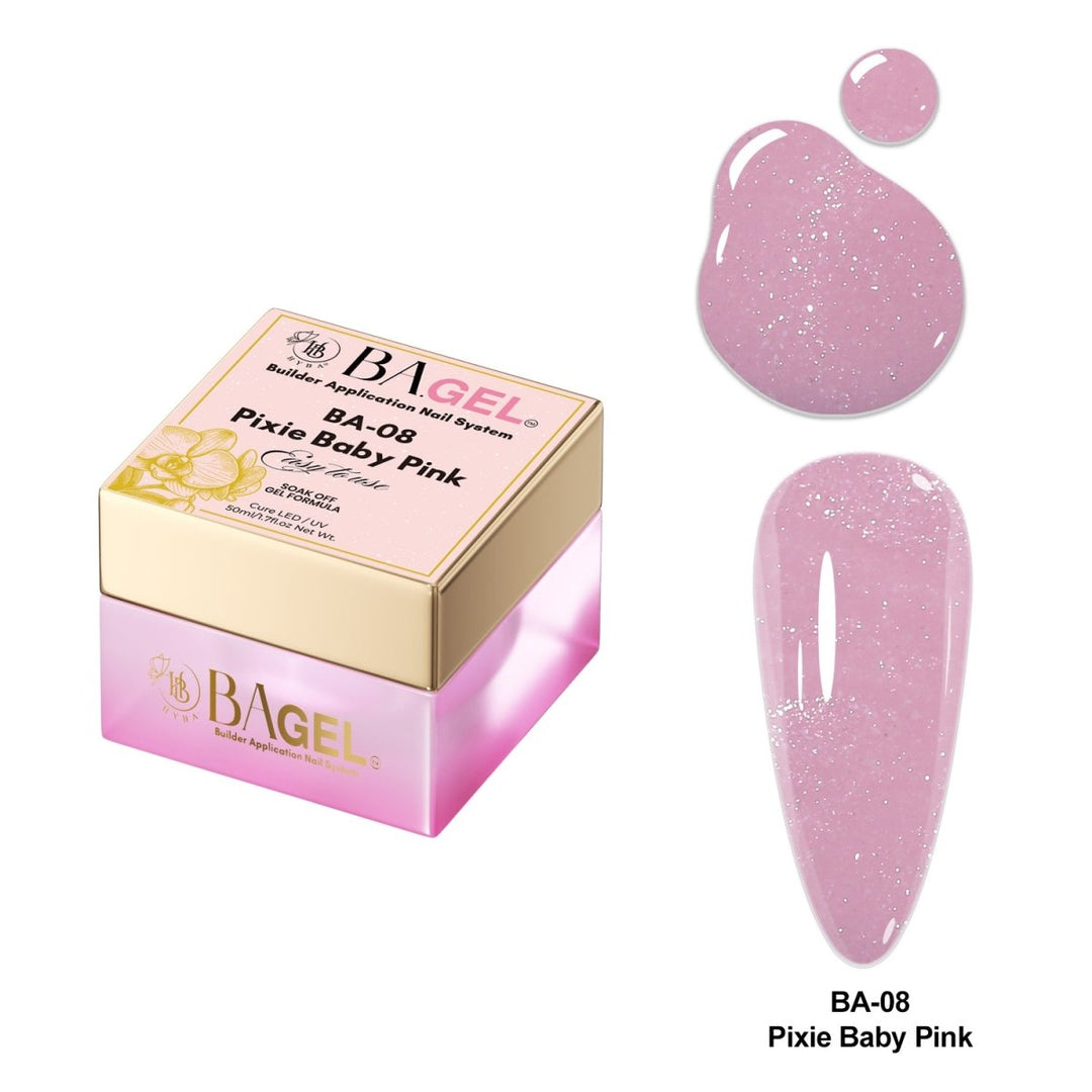 HyBa BA.GEL Builder Gel 50ml - #BA08 Pixie Baby Pink