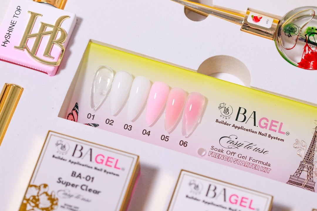 HyBa BA.GEL Builder Gel System - PARIS FRENCH Starter Kit