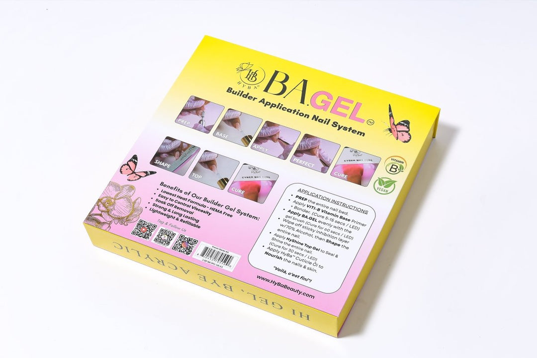 HyBa BA.GEL Builder Gel System - PARIS FRENCH Starter Kit