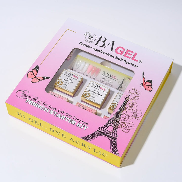 HyBa BA.GEL Builder Gel System - PARIS FRENCH Starter Kit