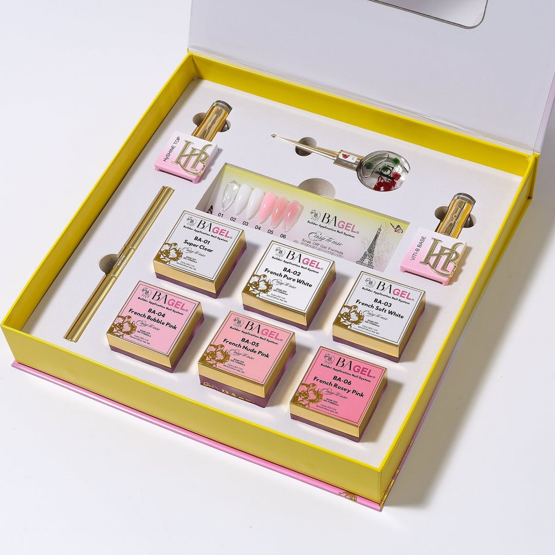 HyBa BA.GEL Builder Gel System - PARIS FRENCH Starter Kit