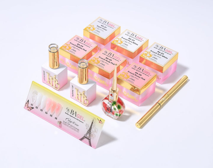 HyBa BA.GEL Builder Gel System - PARIS FRENCH Starter Kit