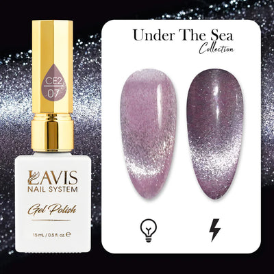 LAVIS Cat Eyes CE2 - 07 - Gel Polish 0.5 oz - Under The Sea Collection