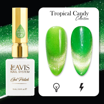 LAVIS Cat Eyes CE3 - 05 - Gel Polish 0.5 oz - Tropical Candy Collection