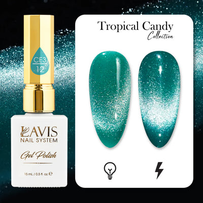 LAVIS Cat Eyes CE3 - 12 - Gel Polish 0.5 oz - Tropical Candy Collection