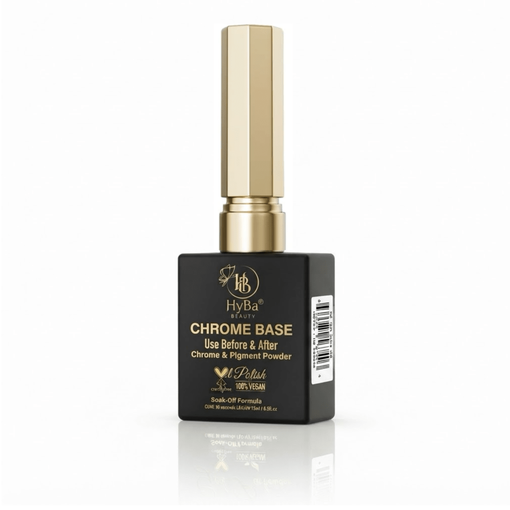 HyBa CHROME BASE Gel Polish 15ml - Long-Lasting Retention