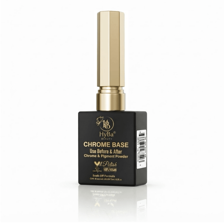 HyBa CHROME BASE Gel Polish 15ml - Long-Lasting Retention