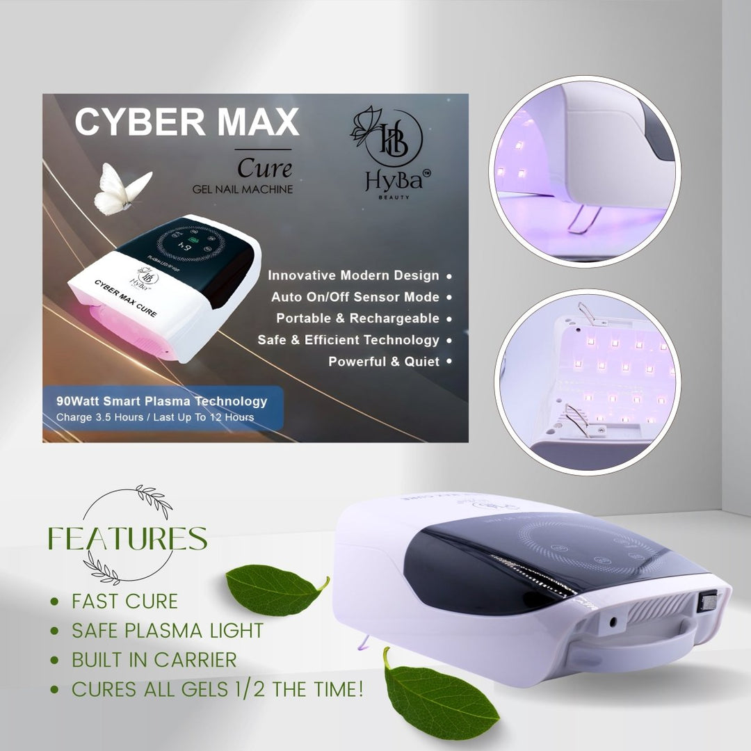 HyBa CYBER MAX Cure Nail Gel Machine 90watt / Pink Light